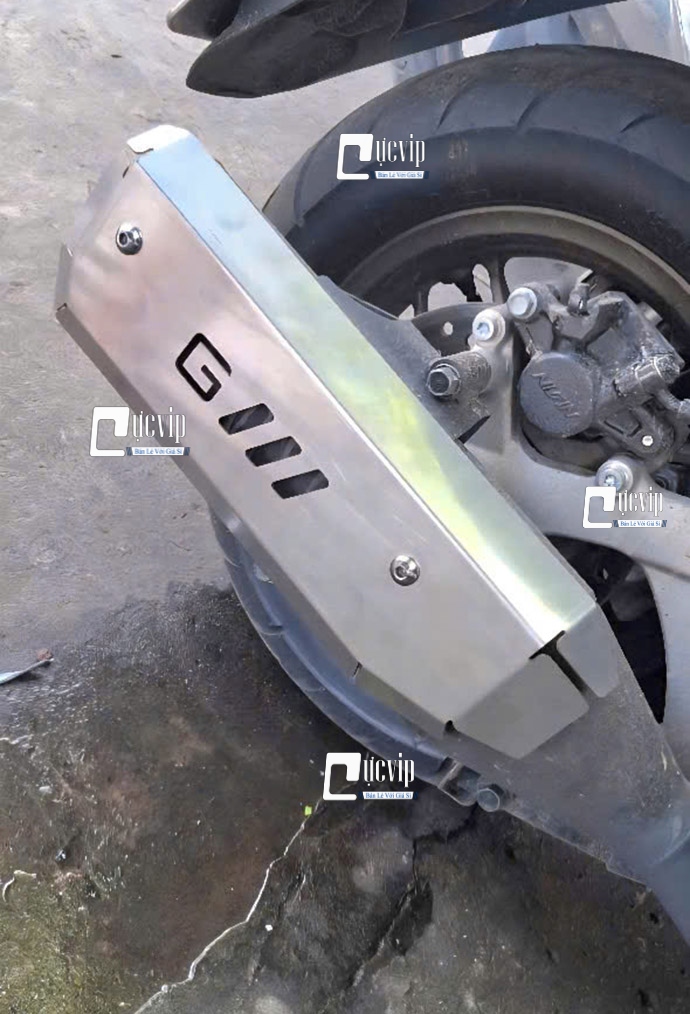 Ốp Che Pô Nhôm CNC GTR Gắn Stylo 160, Giorno 125 2024 - 2025 MS6771 Ốp Che Pô Nhôm CNC GTR Gắn Stylo 160, Giorno 125 2024 - 2025 MS6771