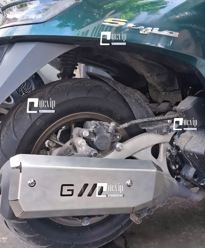 Ốp Che Pô Nhôm CNC GTR Gắn Stylo 160, Giorno 125 2024 - 2025 MS6771 Ốp Che Pô Nhôm CNC GTR Gắn Stylo 160, Giorno 125 2024 - 2025 MS6771