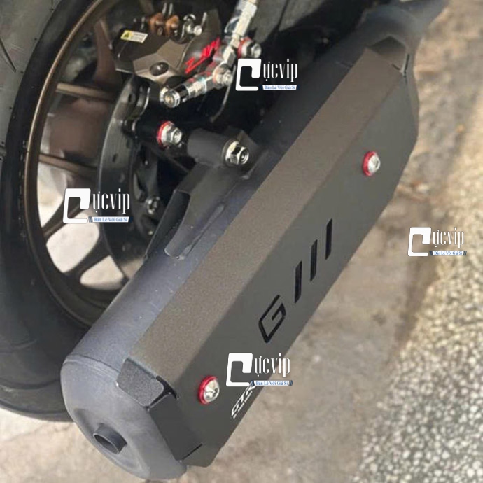 Ốp Che Pô Nhôm CNC GTR Gắn Stylo 160, Giorno 125 2024 - 2025 MS6771 Ốp Che Pô Nhôm CNC GTR Gắn Stylo 160, Giorno 125 2024 - 2025 MS6771