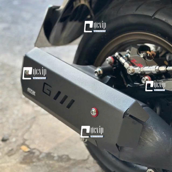 Ốp Che Pô Nhôm CNC GTR Gắn Stylo 160, Giorno 125 2024 - 2025 MS6771 Ốp Che Pô Nhôm CNC GTR Gắn Stylo 160, Giorno 125 2024 - 2025 MS6771