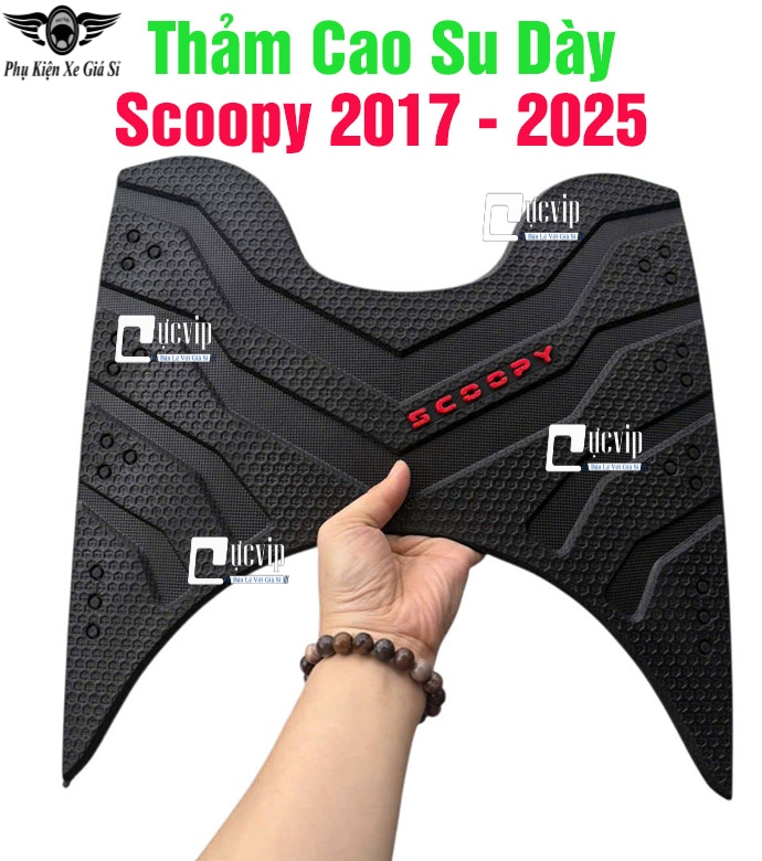 Thảm Lót Chân Trước Scoopy 110 (2014 - 2025) Cao Su Dày MS6774