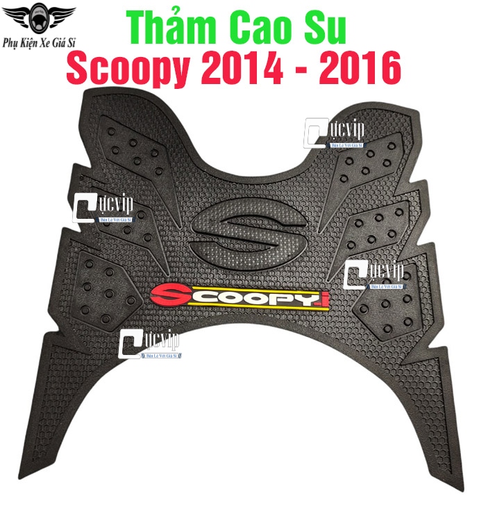Thảm Lót Chân Trước Scoopy 110 (2014 - 2025) Cao Su Dày MS6774