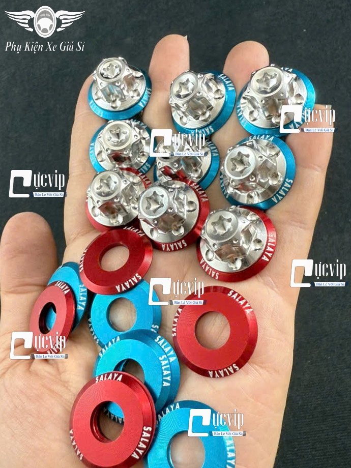 Ốc Chân Kính (Gương) Bông D3 Inox 304 [Tặng Lông Đền Chữ SALAYA] Gắn Wave, Dr, Cub, Fu, AB, Vario, PCX, Vision, SH, SH Mode, Lead, Sonic, Win, Ex, Si, NVX, Yaz (Giá 1 Ốc) MS6785