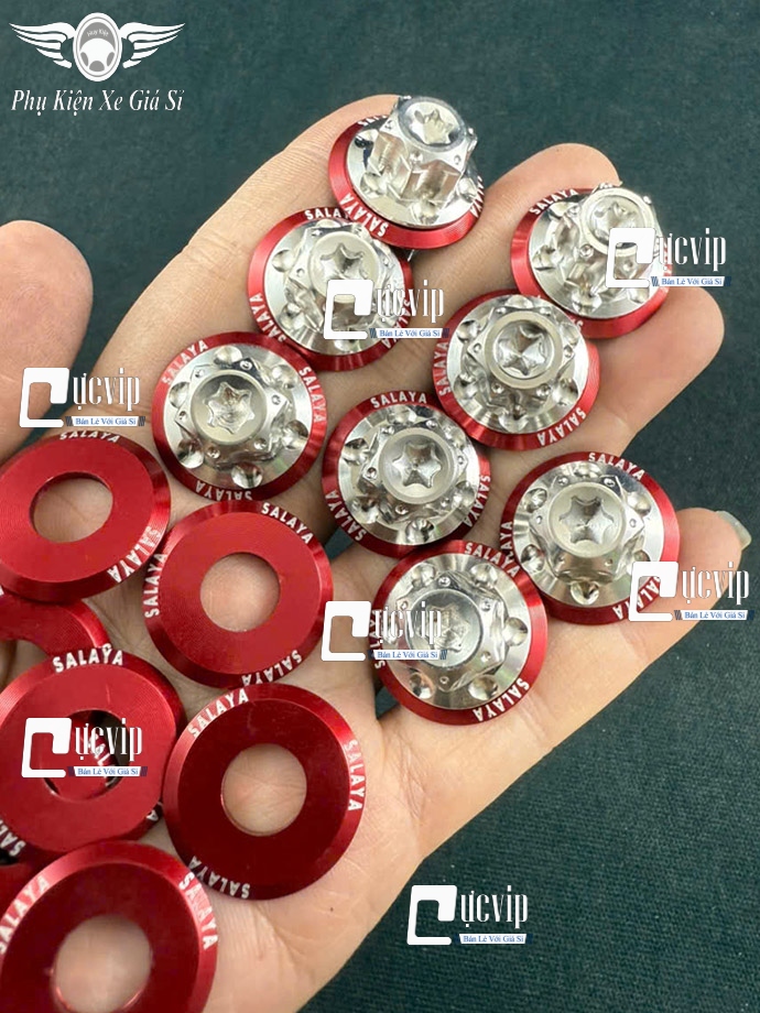 Ốc Chân Kính (Gương) Bông D3 Inox 304 [Tặng Lông Đền Chữ SALAYA] Gắn Wave, Dr, Cub, Fu, AB, Vario, PCX, Vision, SH, SH Mode, Lead, Sonic, Win, Ex, Si, NVX, Yaz (Giá 1 Ốc) MS6785