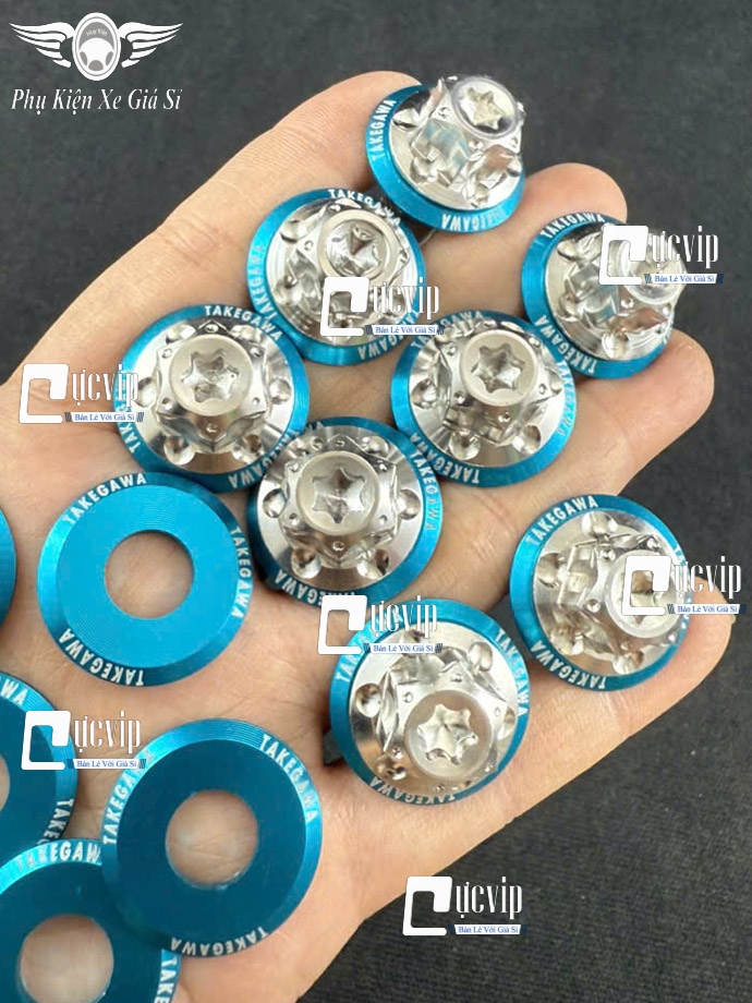 Ốc Chân Kính (Gương) Bông D3 Inox 304 [Tặng Lông Đền TAKEGAWA] Gắn Wave, Dr, Cub, Fu, AB, Vario, PCX, Vision, SH, SH Mode, Lead, Sonic, Win, Ex, Si, NVX, Yaz (Giá 1 Ốc) MS6786