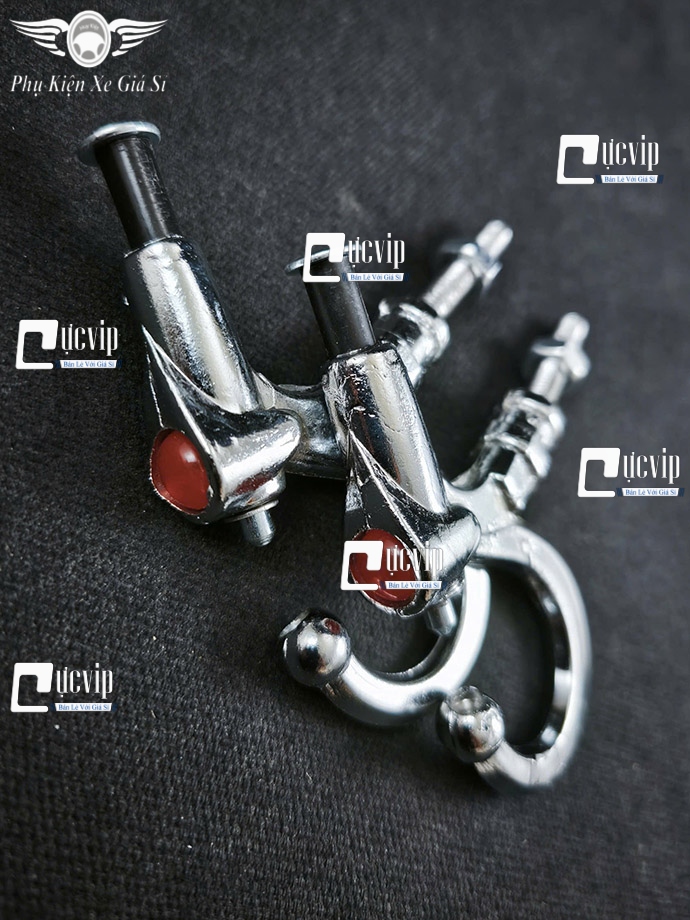 Combo 2 Móc Treo Đồ [Mẫu V2] Xe Máy Xi Mạ Có Nút Bấm Gắn Baga Giữa Các Loại Xe MS6790