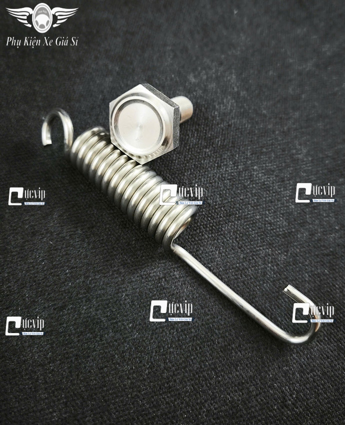 Ốc Xỏ + Lò Xo Chân Chống Nghiêng Inox 304 Gắn Winner, Exciter, Sonic, Sirius, Future, Dr, Wave, Wave A 2017, Jupiter MS6795