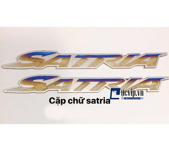 Bộ 2 Tem Logo Satria Titan Cao Cấp MS1893