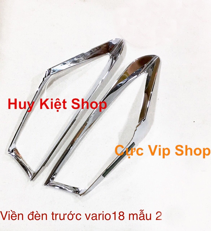 Ốp Viền Đèn Trước Vario 2018 - 2019 K2 Xi Inox MS2051