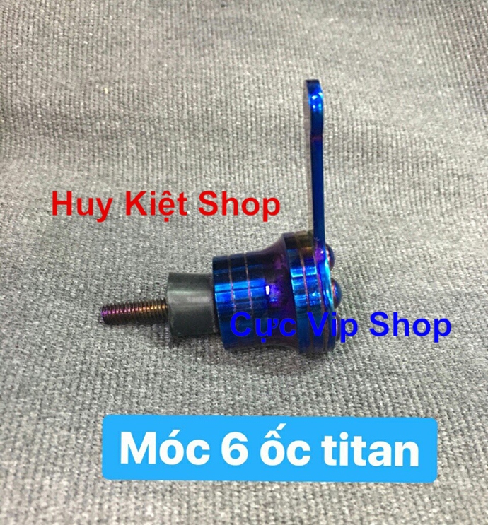 Móc Giỏ Xe Máy Kiểu 6 Ốc Xi Titan, Vàng MS2153