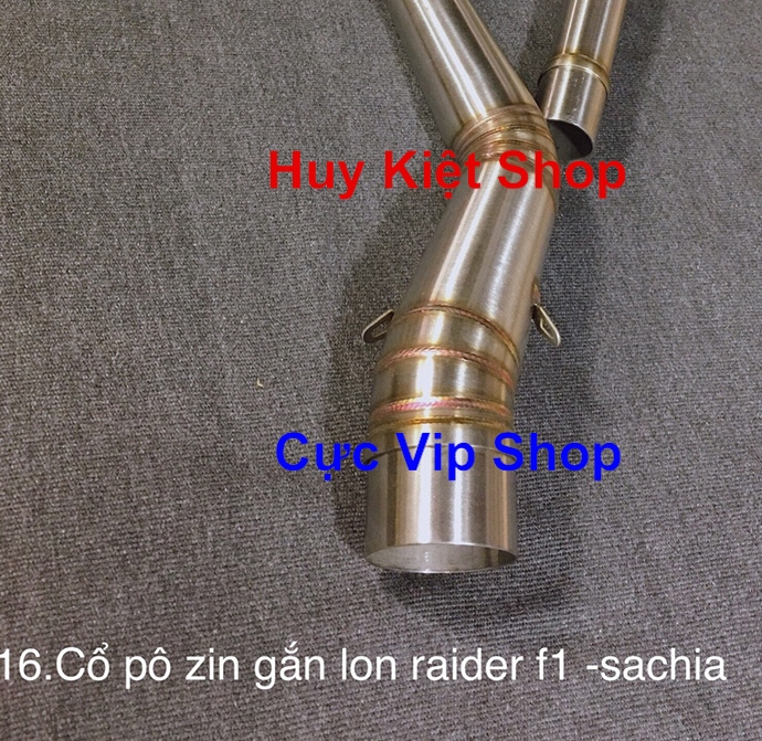 Cổ Pô Zin Raider Fi - Satria Gắn Lon Pô Độ Inox 304 MS2218 Cổ Pô Zin Raider Fi - Satria Gắn Lon Pô Độ Inox 304 MS2218