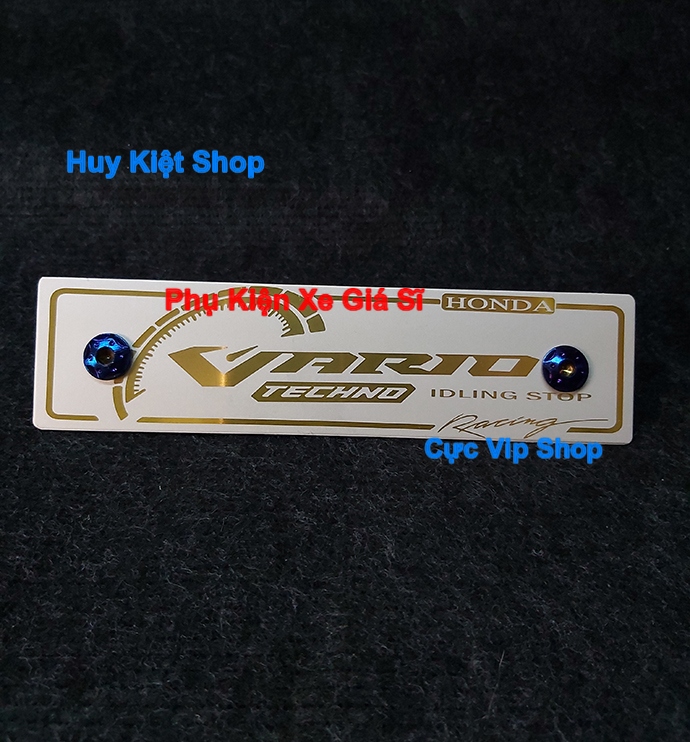 Bảng Tên Vario Nhôm Màu (Tặng Kèm 2 Ốc Xi Titan) MS2467