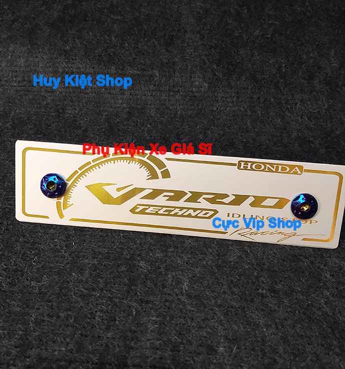 Bảng Tên Vario Nhôm Màu (Tặng Kèm 2 Ốc Xi Titan) MS2467