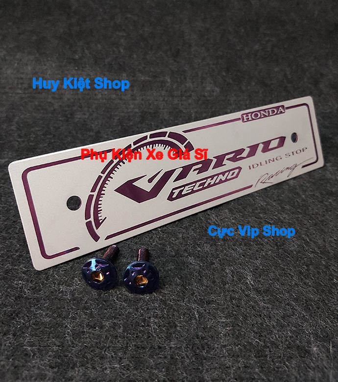 Bảng Tên Vario Nhôm Màu (Tặng Kèm 2 Ốc Xi Titan) MS2467