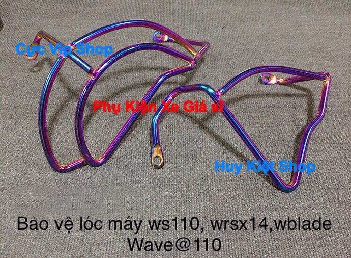 Bảo Vệ Lóc Máy Inox Xi Titan Cho Wave S110, Wave RSX 2014, Wave Blade, Wave @110 MS2478