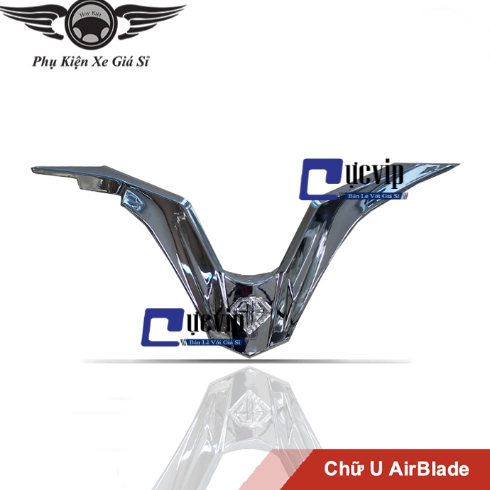 Ốp Chữ U Mặt Nạ AirBlade 2016 - 2019 Mạ Crom MS2572
