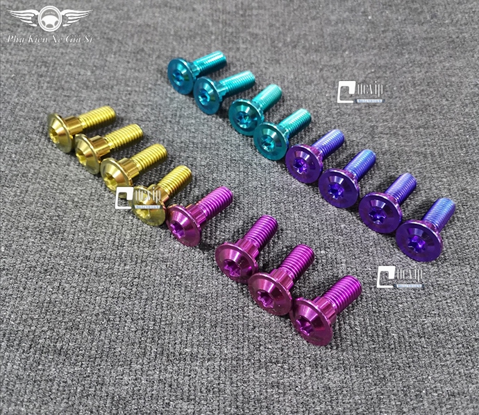 Bộ 4 Ốc Đĩa GR5 Titanium Honda 8Ly MS2894 
