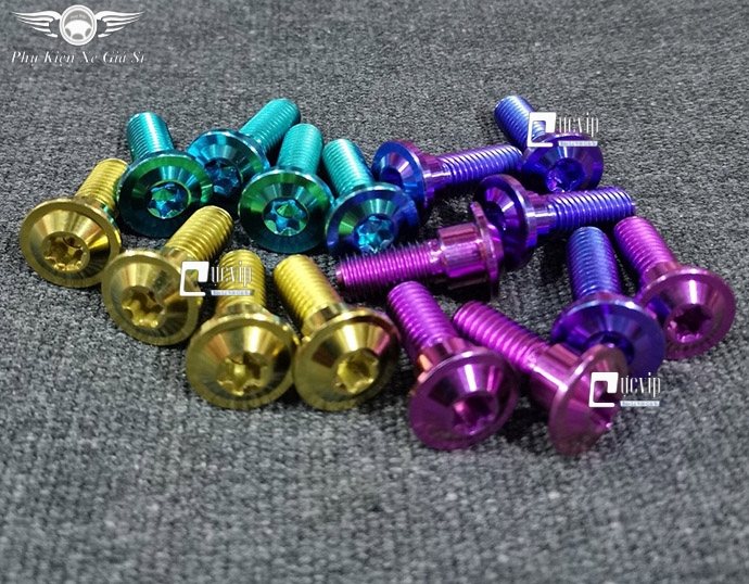 Bộ 4 Ốc Đĩa GR5 Titanium Honda 8Ly MS2894 
