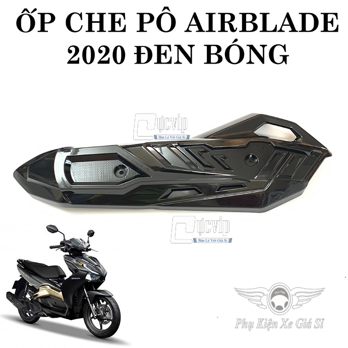 Bộ 5 Món Bảo Vệ Airblade 2020 Full Đen (Che Pô, Che Quạt Gió, Mão, Cảng, Pô E) MS2956