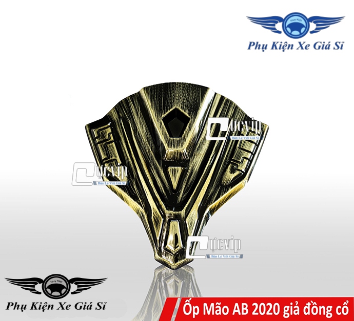 Bộ 5 Món Bảo Vệ Airblade 2020 Giả Đồng Cổ (Che Pô, Che Quạt Gió, Mão, Chỉ Mũi, Pô E) MS2988 