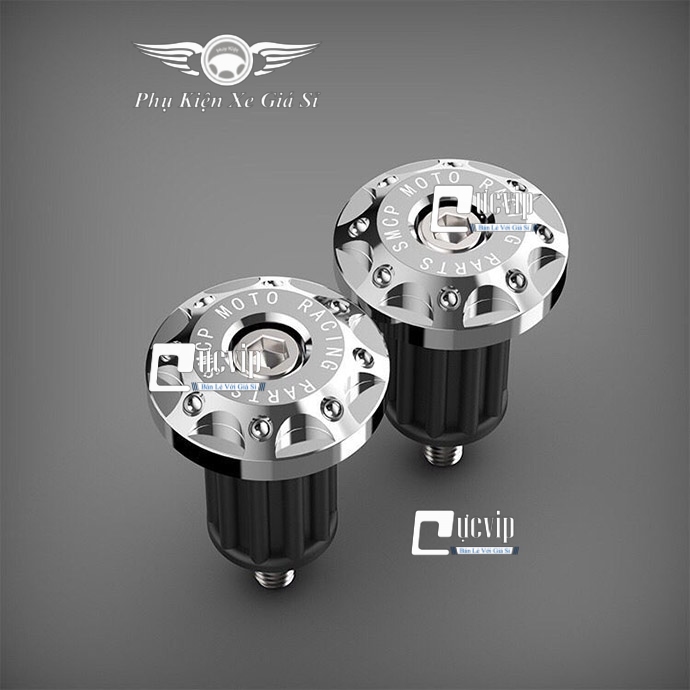 Cặp Gù Tay Lái Nhôm CNC Hoa Tuyết Chấm Bi MS3125