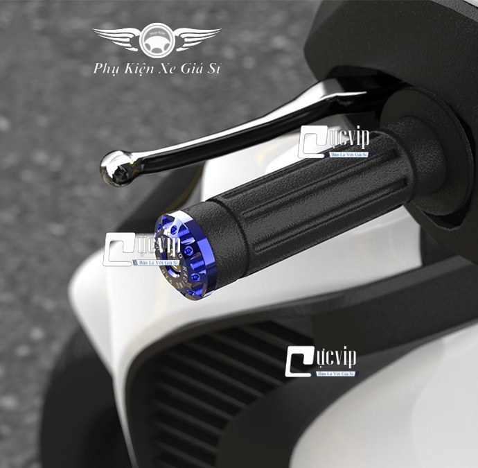 Cặp Gù Tay Lái Nhôm CNC Hoa Tuyết Chấm Bi MS3125