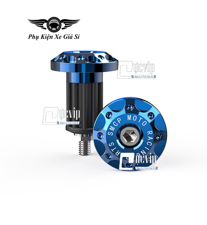 Cặp Gù Tay Lái Nhôm CNC Hoa Tuyết Chấm Bi MS3125