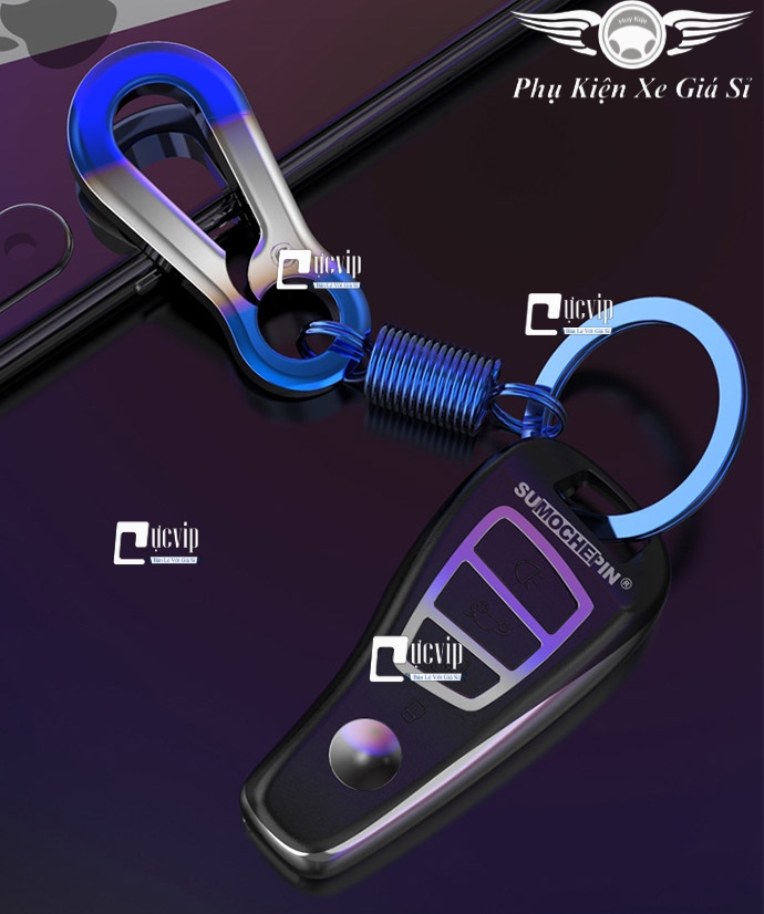 Móc Khóa Xe Hơi, Xe Máy Inox Xi Titan MS3345