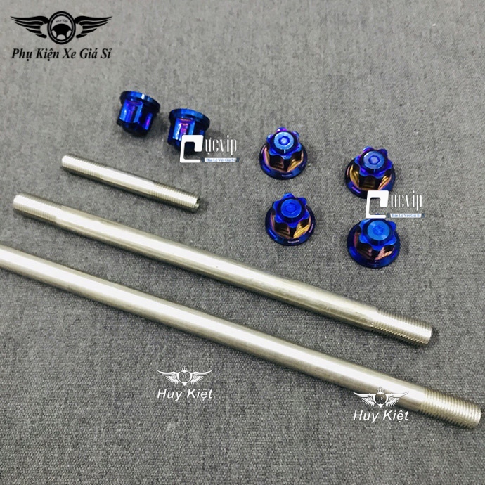 Combo Cốt Trục Bánh Xe Trước Sau Kèm Tán Salaya Titan Và Cốt Phuộc Kèm Tán Salaya Titan Cho Winner, Winner X, Sonic MS3394