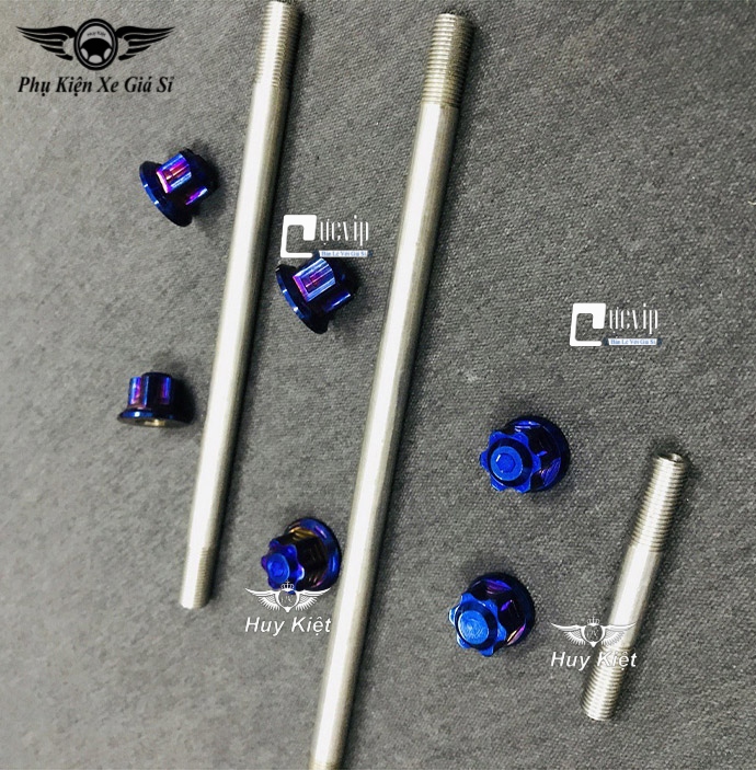 Combo Cốt Trục Bánh Xe Trước Sau Kèm Tán Salaya Titan Và Cốt Phuộc Kèm Tán Salaya Titan Cho Winner, Winner X, Sonic MS3394