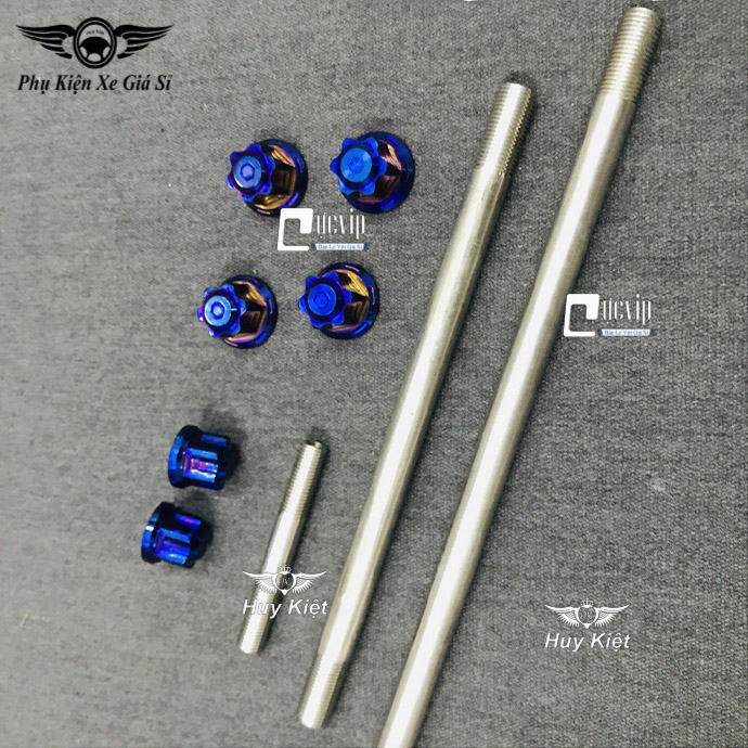 Combo Cốt Trục Bánh Xe Trước Sau Kèm Tán Salaya Titan Và Cốt Phuộc Kèm Tán Salaya Titan Cho Winner, Winner X, Sonic MS3394
