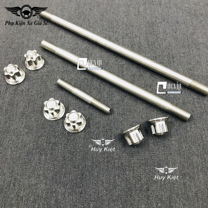 Combo Cốt Trục Bánh Xe Trước Sau Kèm Tán Salaya Và Cốt Phuộc Kèm Tán Salaya Cho Exciter 135 MS3395