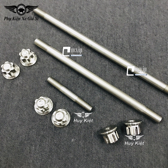Combo Cốt Trục Bánh Xe Trước Sau Kèm Tán Salaya Và Cốt Phuộc Kèm Tán Salaya Cho Exciter 135 MS3395