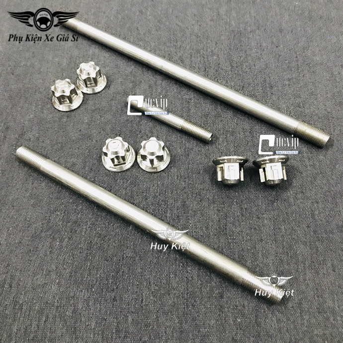 Combo Cốt Trục Bánh Xe Trước Sau Kèm Tán Salaya Và Cốt Phuộc Kèm Tán Salaya Cho Exciter 135 MS3395