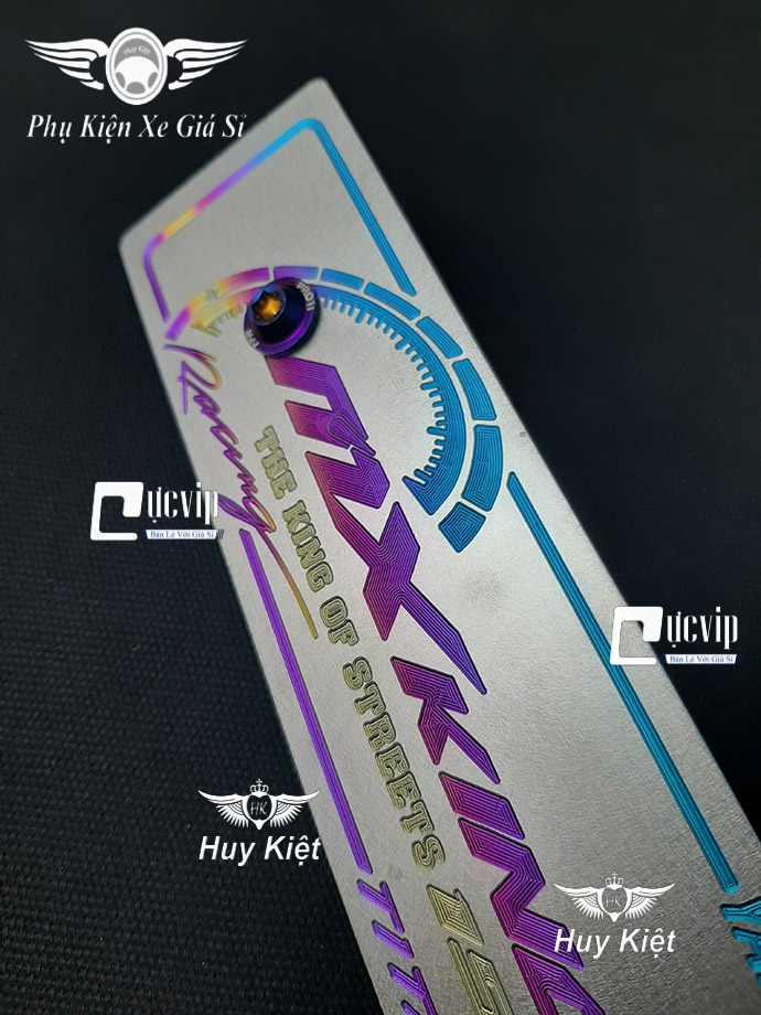 Bảng Tên MX King Titan (Mẫu Titan Điện Phân) Kèm 2 Ốc ProTi MS3679