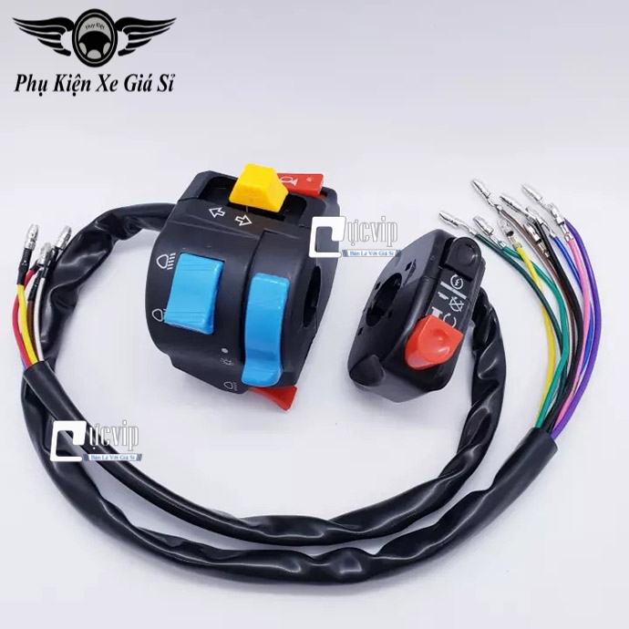 Bộ Cùm Công Tắc FZ Trái + Phải Độ Cho Các Loại Xe MS4093