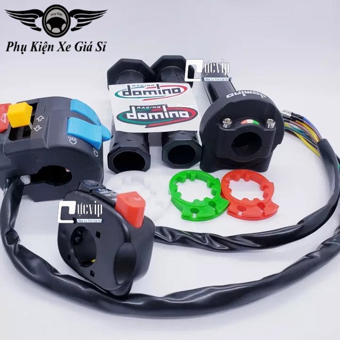 Cùm Tăng Tốc Domino + 2 Cùm Công Tắc FZ Trái Và Phải (Tặng Bao Tay Daytona) Gắn Cho Mọi Loại MS4094
