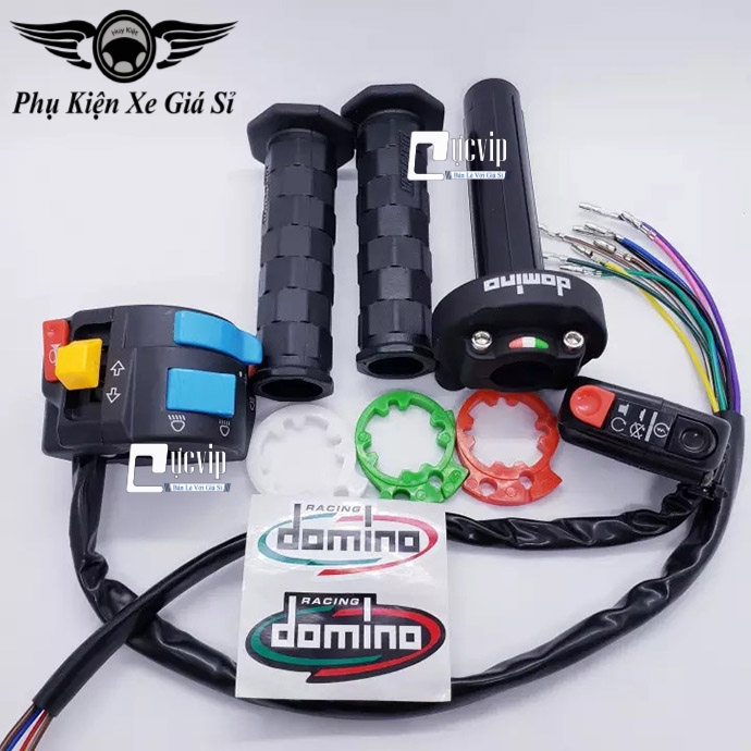 Cùm Tăng Tốc Domino + 2 Cùm Công Tắc FZ Trái Và Phải (Tặng Bao Tay Daytona) Gắn Cho Mọi Loại MS4094