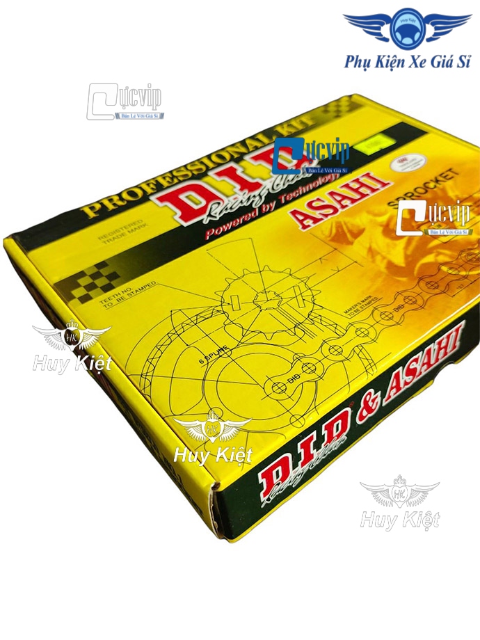 Bộ Nhông Sên Dĩa Wave RS Nhật, Future 125 DID ASAHI ThaiLand MS4109