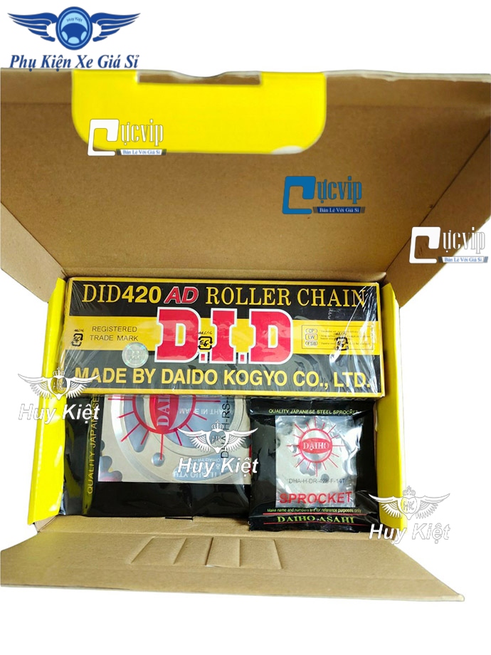 Bộ Nhông Sên Dĩa Wave RS Nhật, Future 125 DID ASAHI ThaiLand MS4109