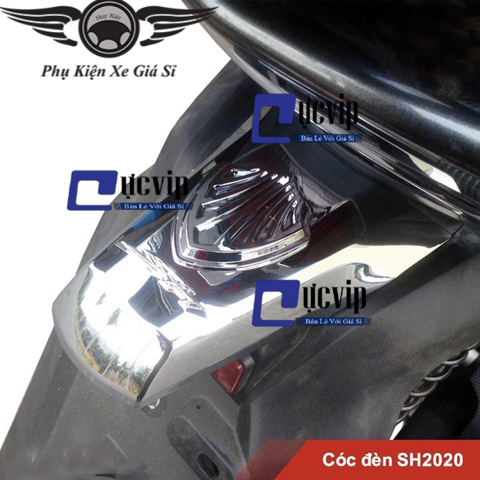 Ốp Cóc Đèn SH 350i, SH 2020 - 2022 Xi Mạ Crom MS2061