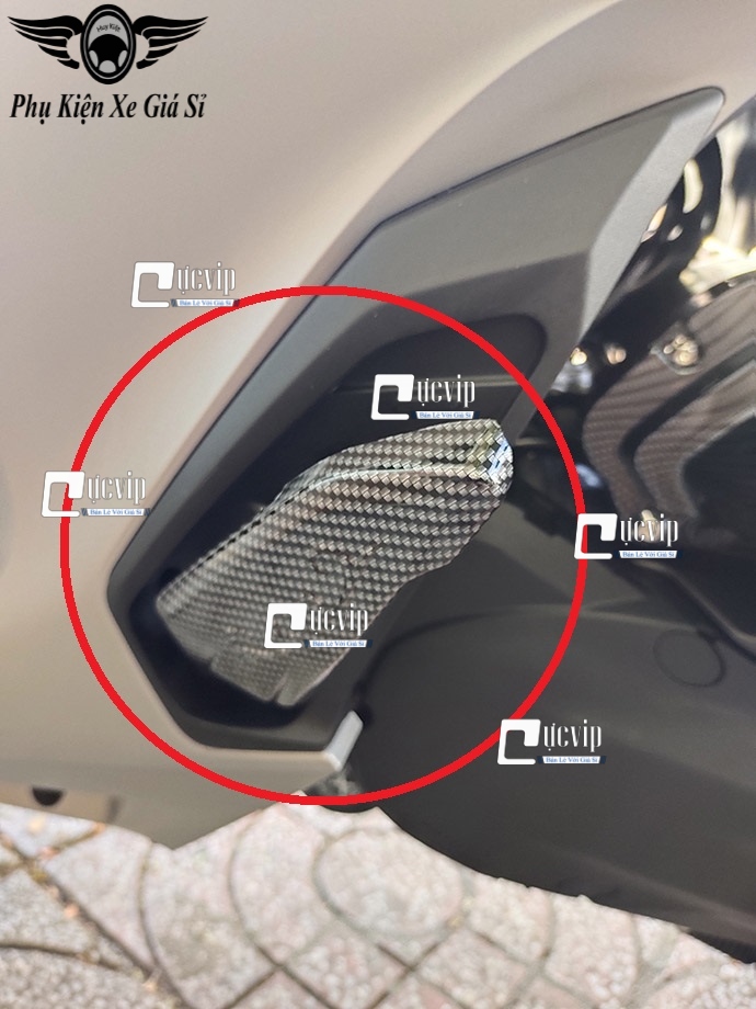 Ốp Gác Chân Sau SH 2017 - 2022, SH 350i, SH Mode 2013 - 2019 Carbon MS2386