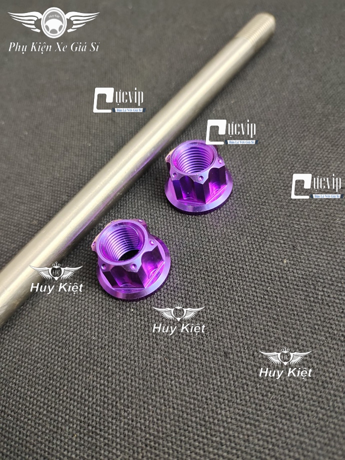 Cốt Trục Bánh Xe Trước Kèm Tán Titan Thật GR5 Cho Vario 2015 - 2021, Vision 2014 - 2020, AirBlade 2010 - 2022 MS4186	