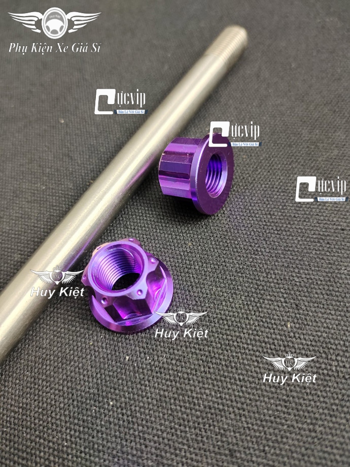 Cốt Trục Bánh Xe Trước Kèm Tán Titan Thật GR5 Cho Vario 2015 - 2021, Vision 2014 - 2020, AirBlade 2010 - 2022 MS4186	