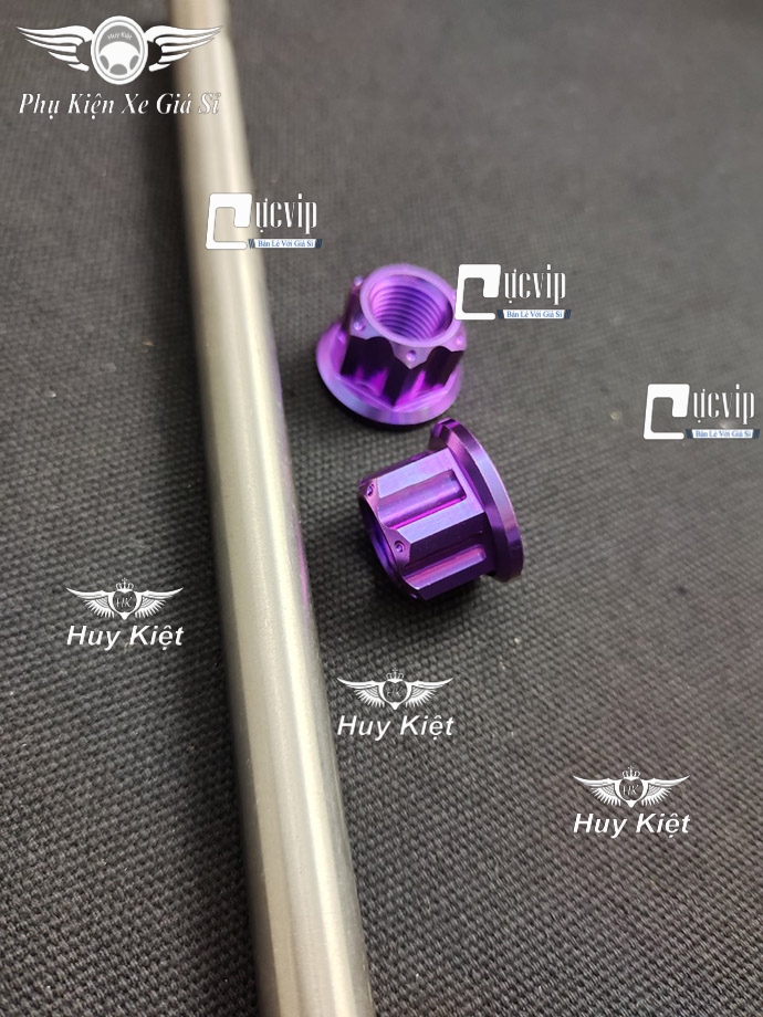 Cốt Trục Bánh Xe Trước Kèm Tán Titan Thật GR5 Cho Vario 2015 - 2021, Vision 2014 - 2020, AirBlade 2010 - 2022 MS4186	