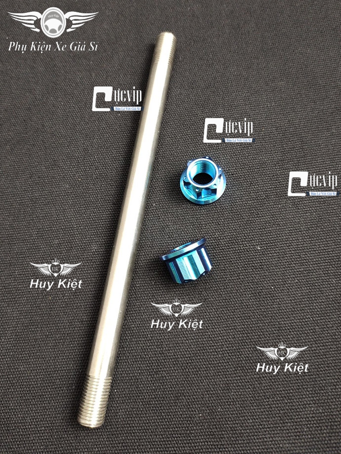 Cốt Trục Bánh Xe Trước Kèm Tán Titan Thật GR5 Cho Vario 2015 - 2021, Vision 2014 - 2020, AirBlade 2010 - 2022 MS4186	