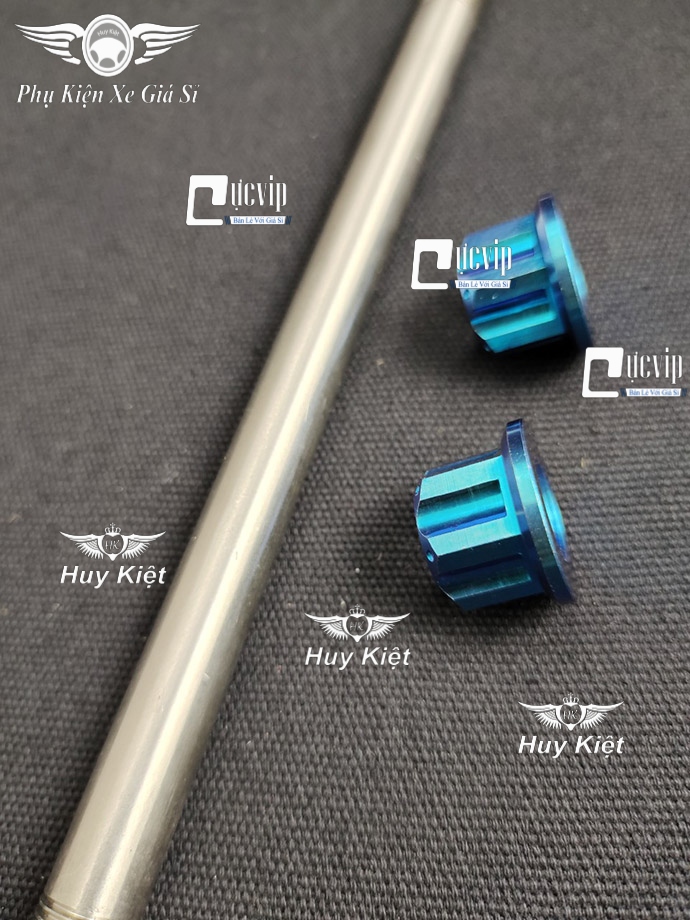 Cốt Trục Bánh Xe Trước Kèm Tán Titan Thật GR5 Cho Vario 2015 - 2021, Vision 2014 - 2020, AirBlade 2010 - 2022 MS4186	