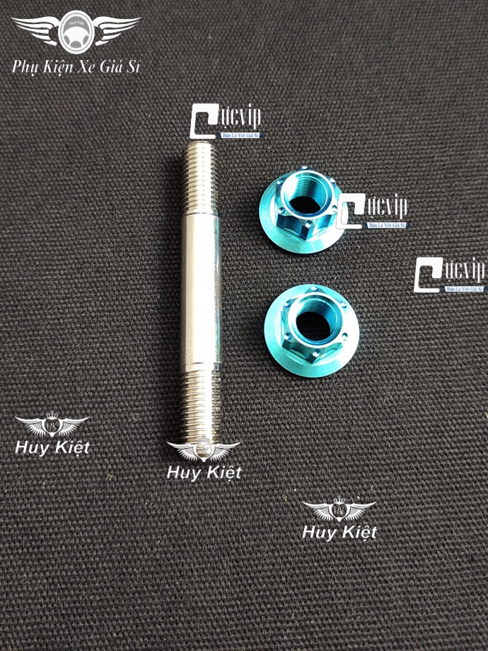 Cốt Trục Phuộc Giữa Inox Kèm 2 Tán Titan Thật GR5 Cho Exciter 2011 - 2020 MS4197