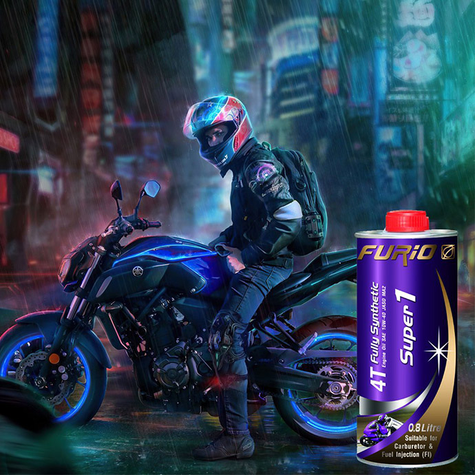 Nhớt Xe Phân Khối Lớn, Vario, SH, PCX, NVX, Exciter, Winner, Raider, Satria, Sonic, R15 Tổng Hợp Toàn Phần 100% FURIO 0.8Lít MS4201