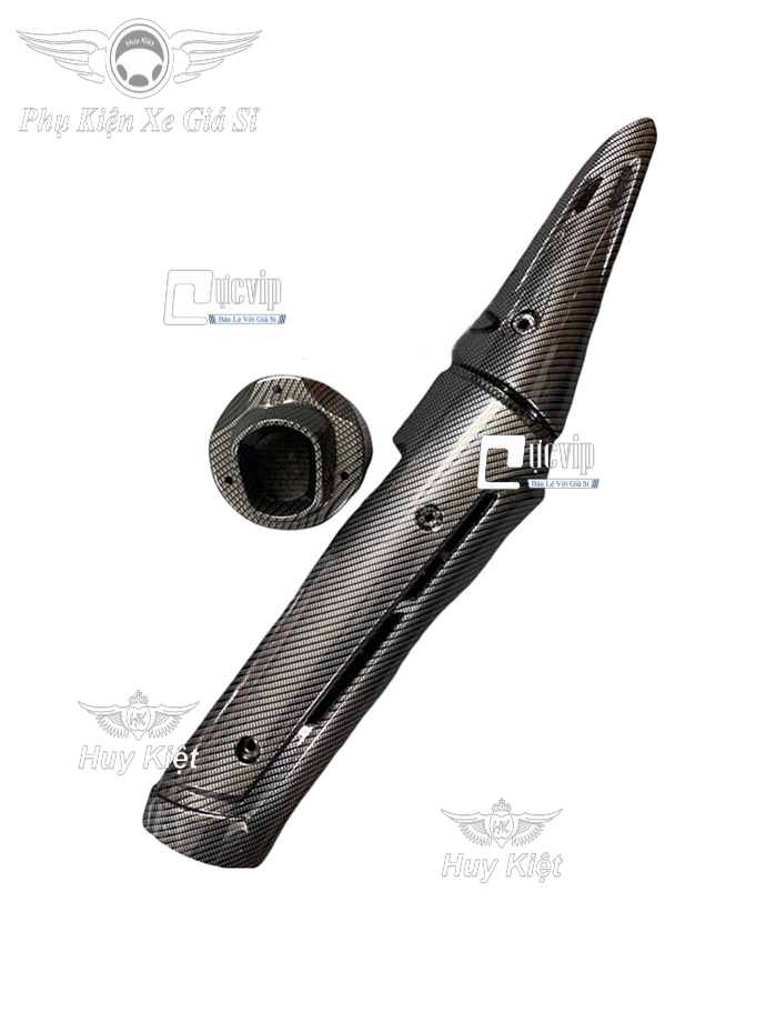 Ốp Che Pô + Chụp Đích Pô Carbon Gắn Exciter 150 (2015 - 2020) New MS4216